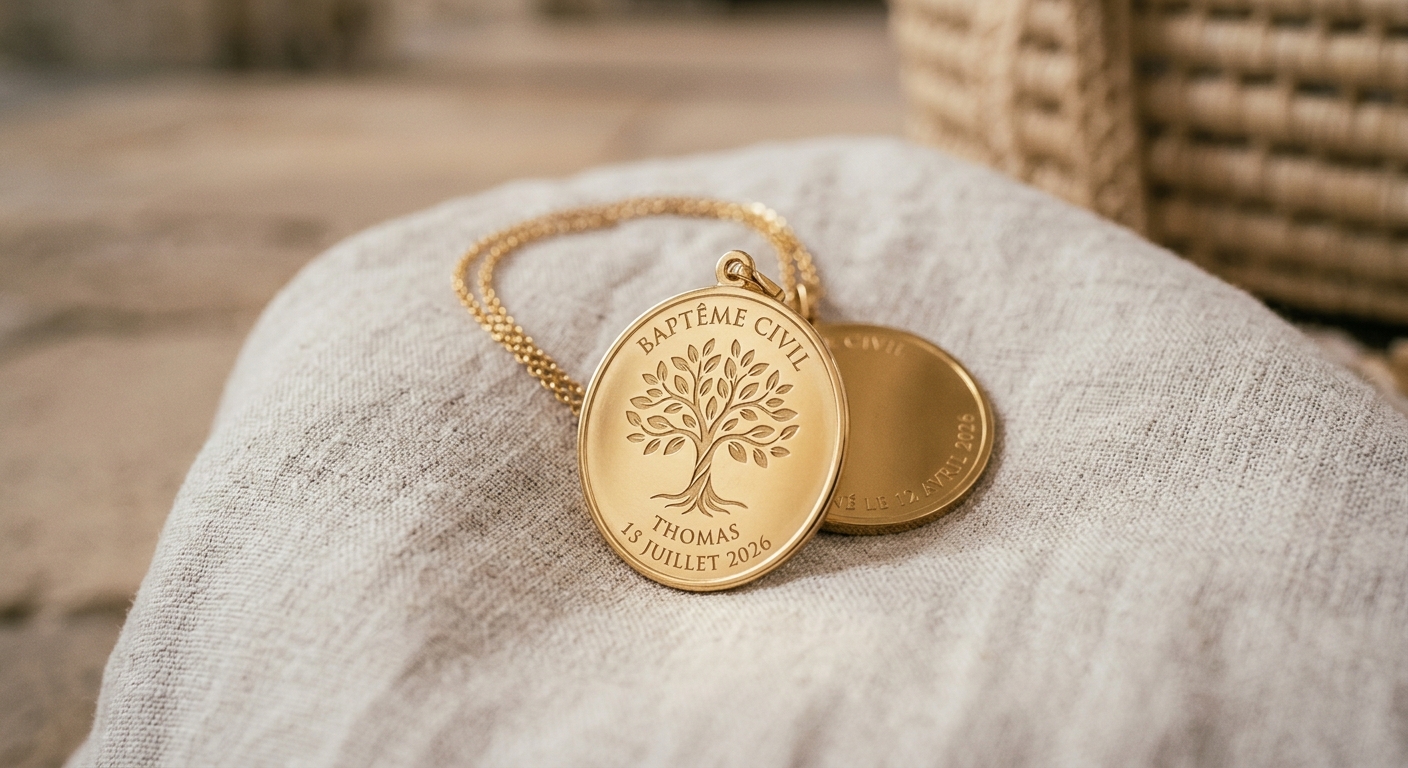 médaille de baptême